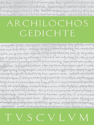 cover image of Gedichte